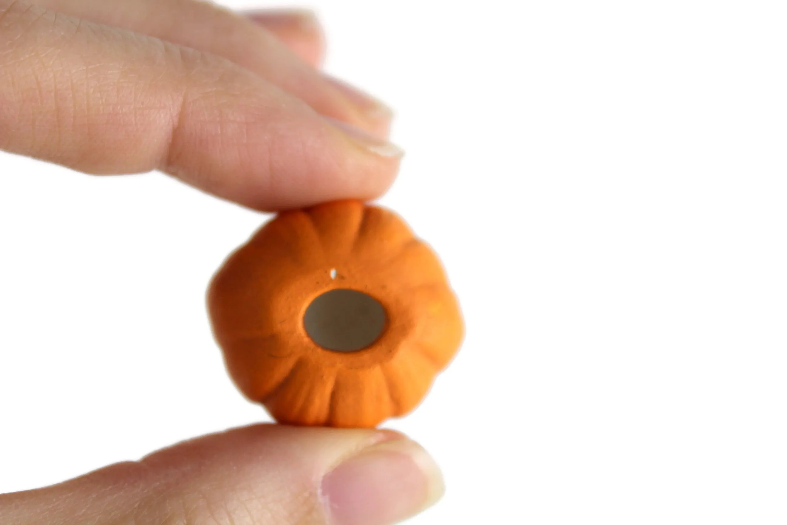 Vintage Miniature Ceramic Pumpkin Figurine