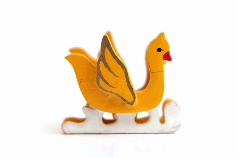 Vintage 1:12 Miniature Dollhouse Bird Plant Stand or Child's Bird Chair