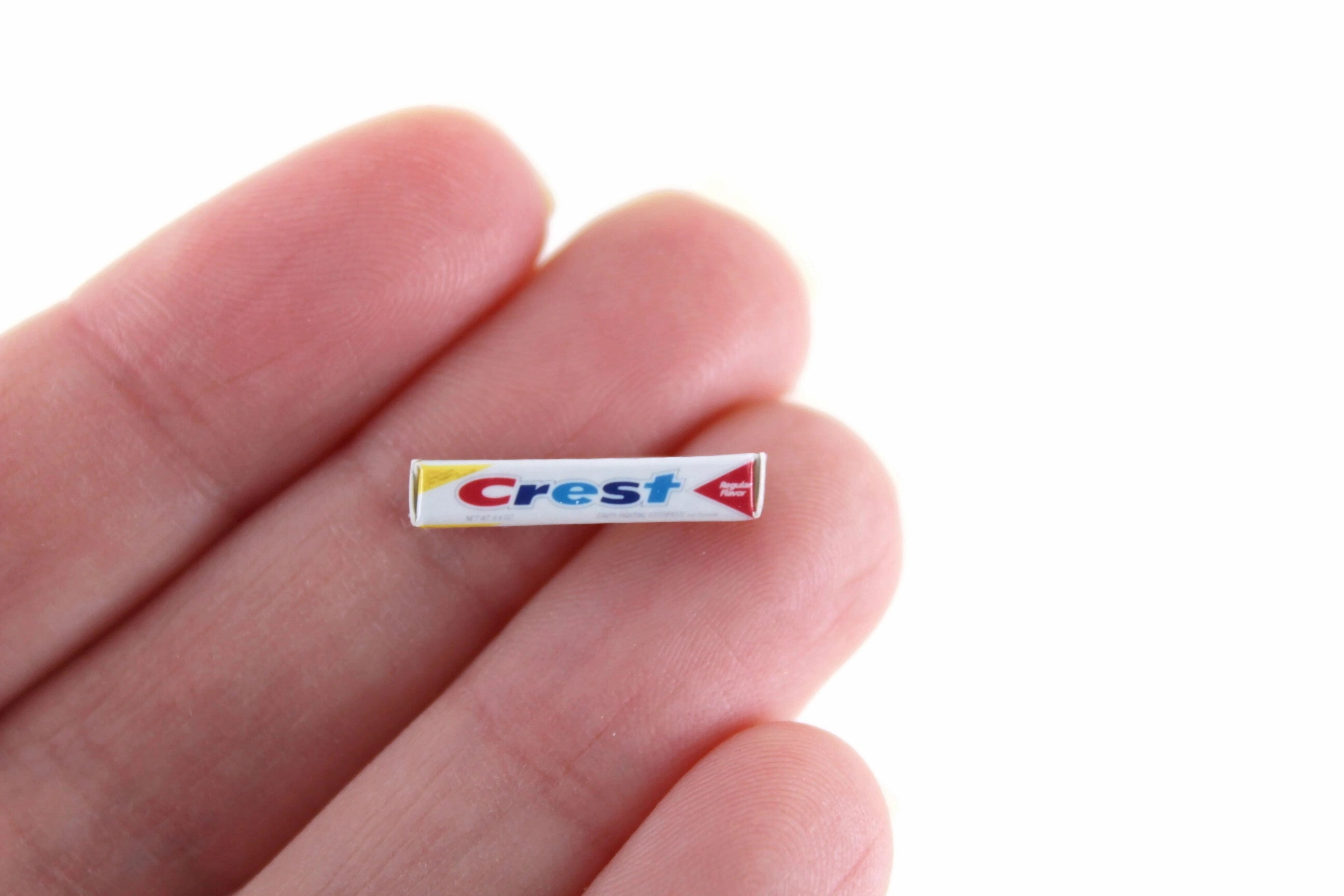 Vintage 1:12 Miniature Dollhouse Box of Crest Toothpaste