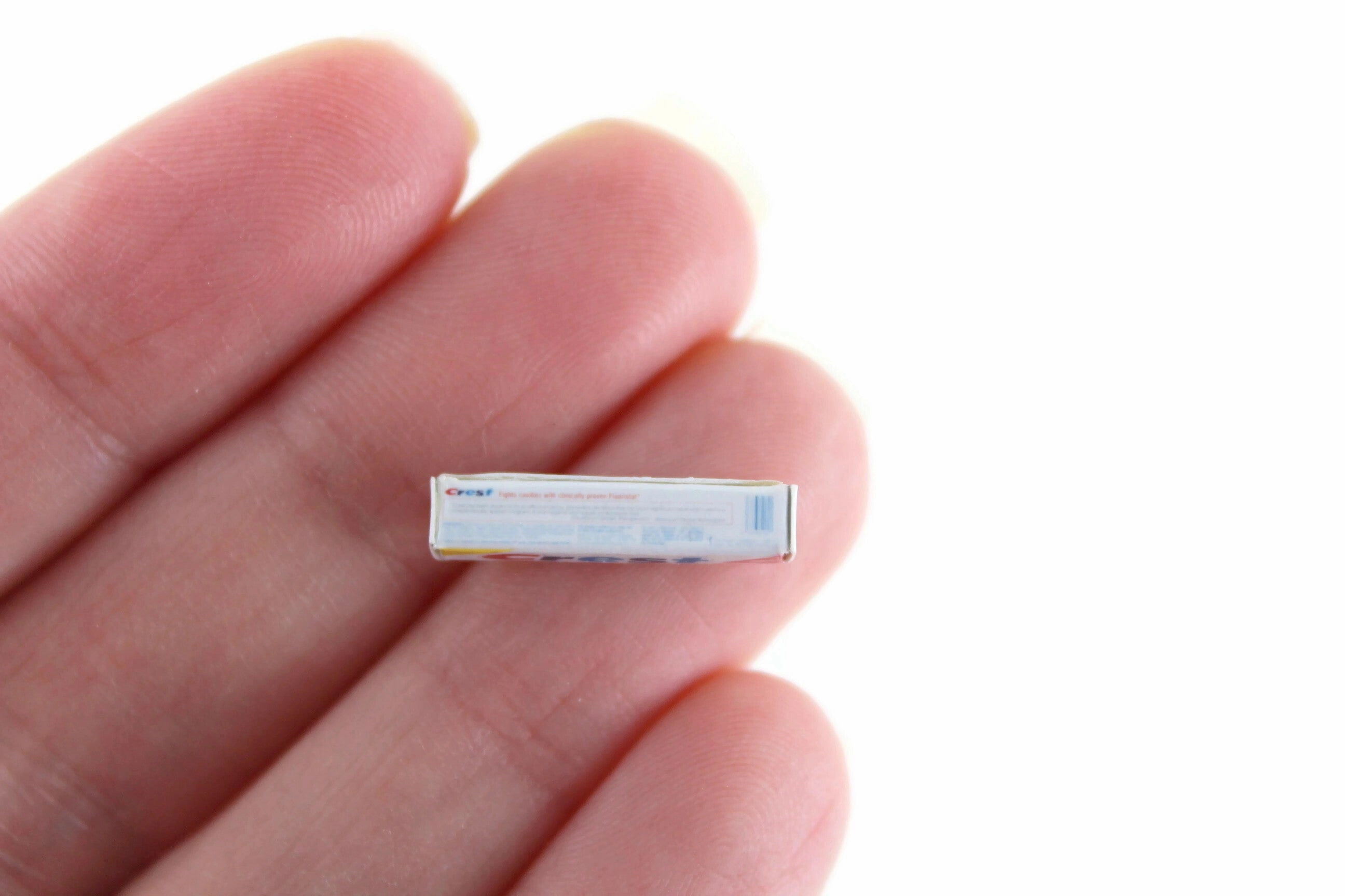 Vintage 1:12 Miniature Dollhouse Box of Crest Toothpaste