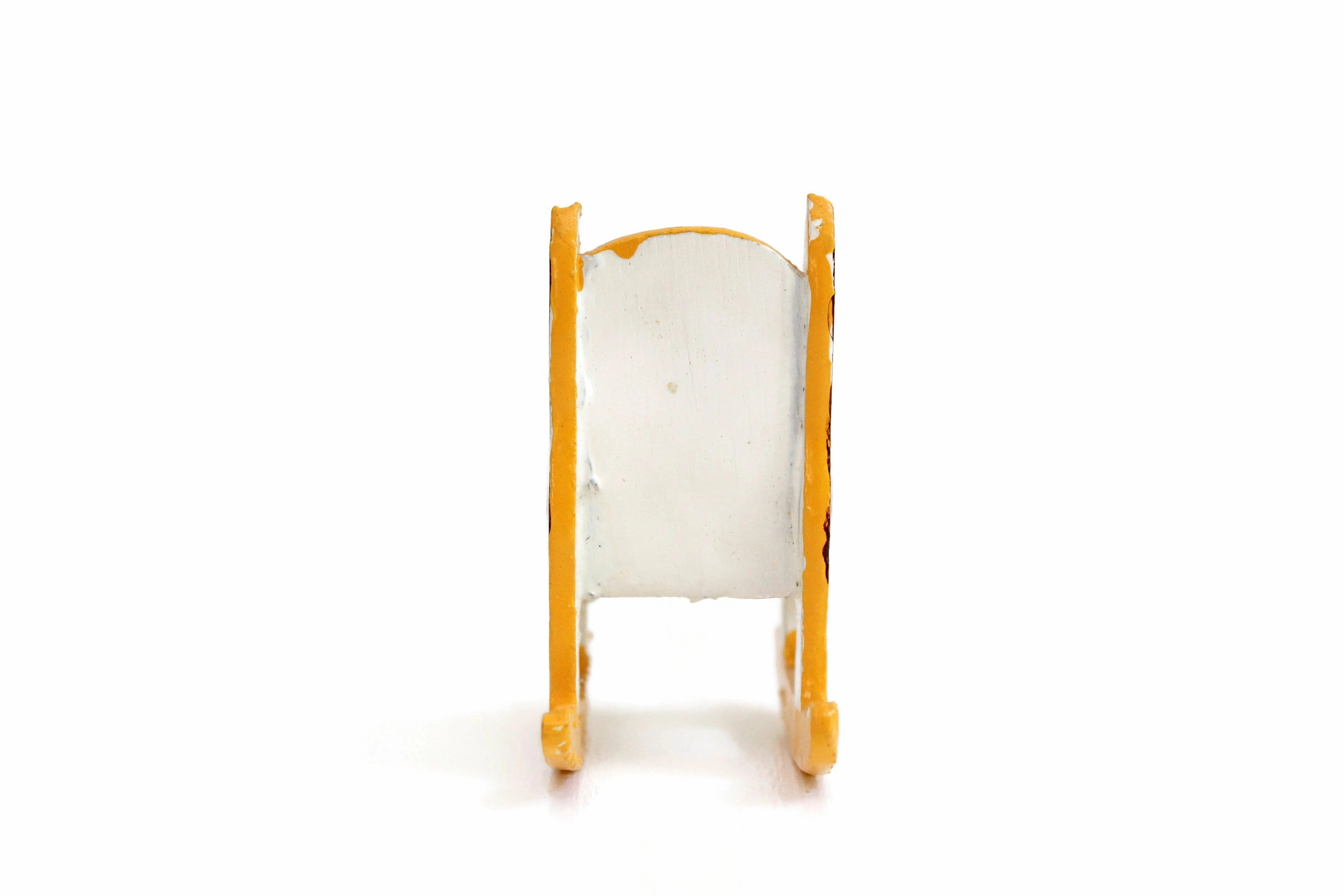 Vintage 1:12 Miniature Dollhouse Cat-Shaped Child's Rocking Chair