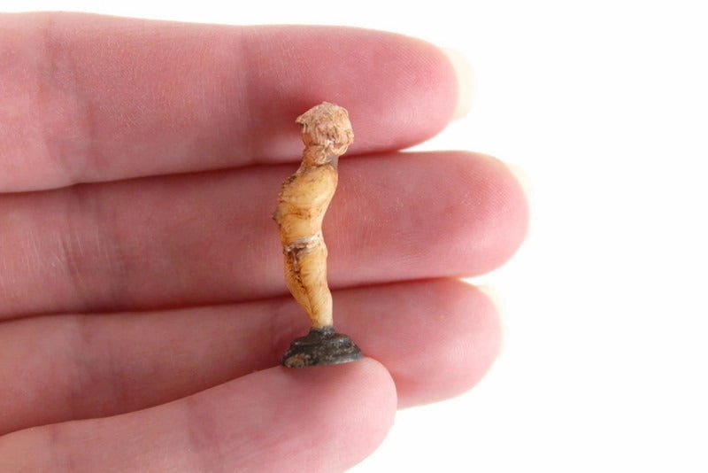 Vintage 1:12 Miniature Dollhouse Cherub Figurine with Musical Instrument