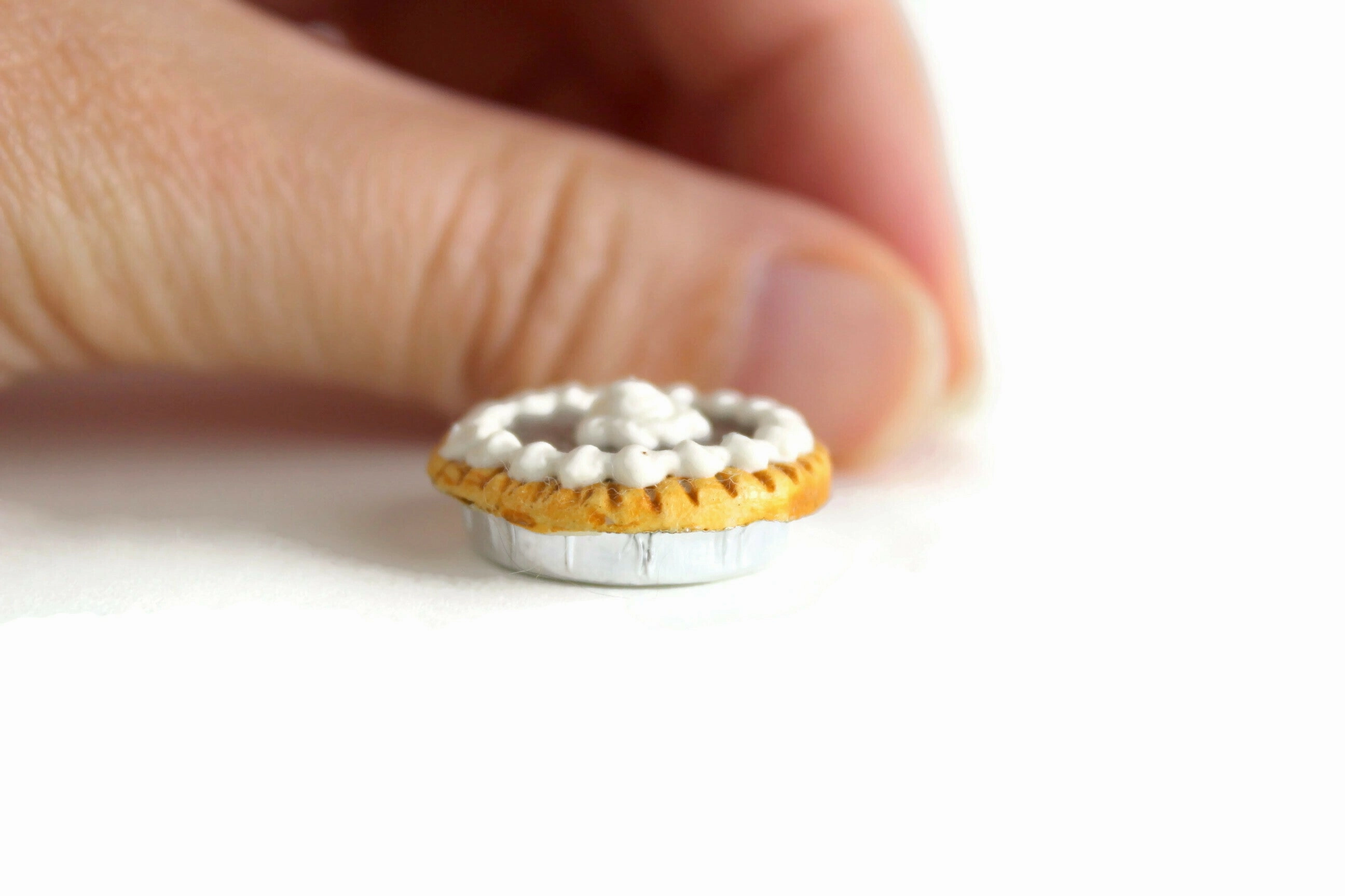Vintage 1:12 Miniature Dollhouse Chocolate Cream Pie