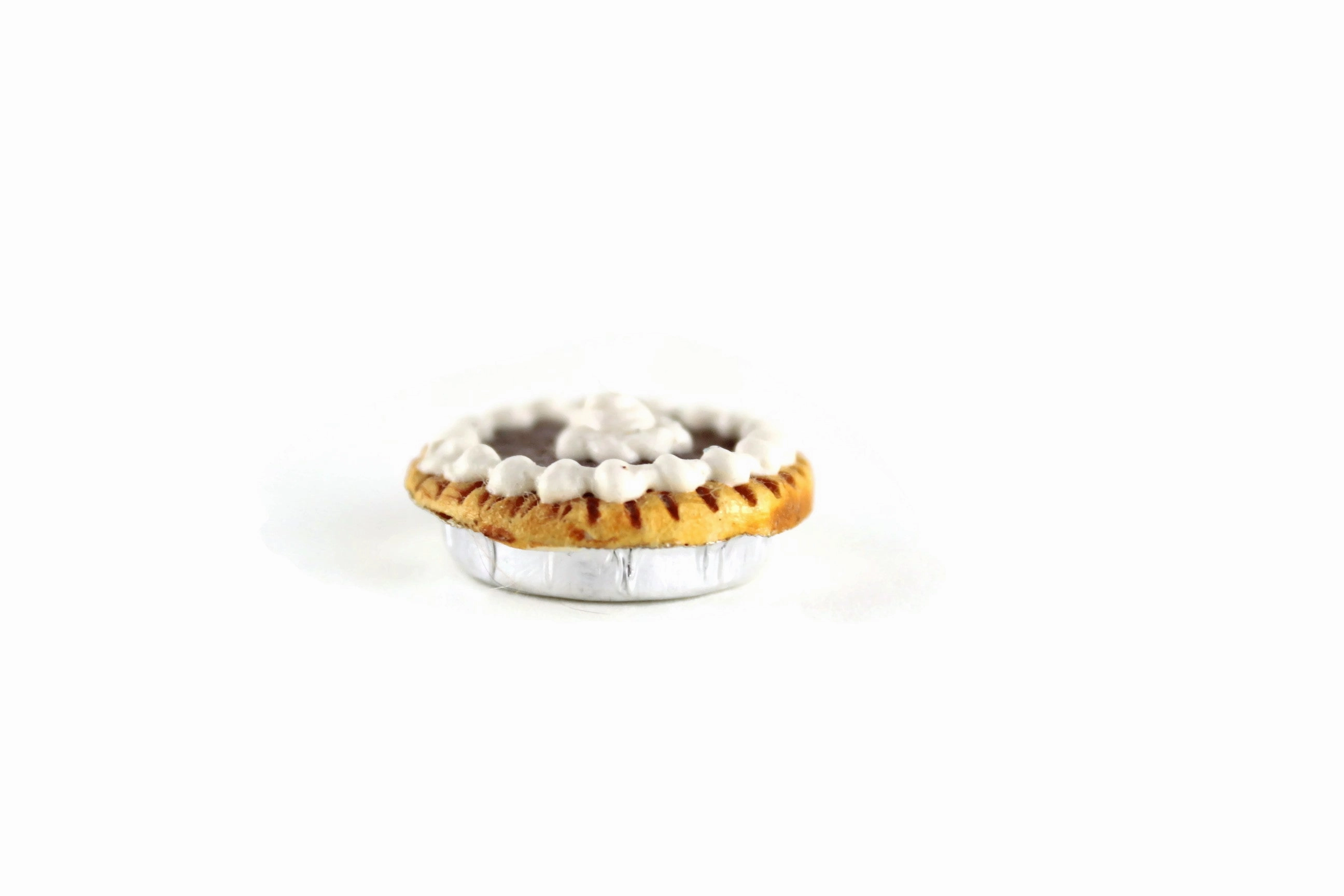 Vintage 1:12 Miniature Dollhouse Chocolate Cream Pie
