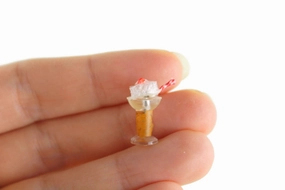 Vintage 1:12 Miniature Dollhouse Chocolate Milkshake