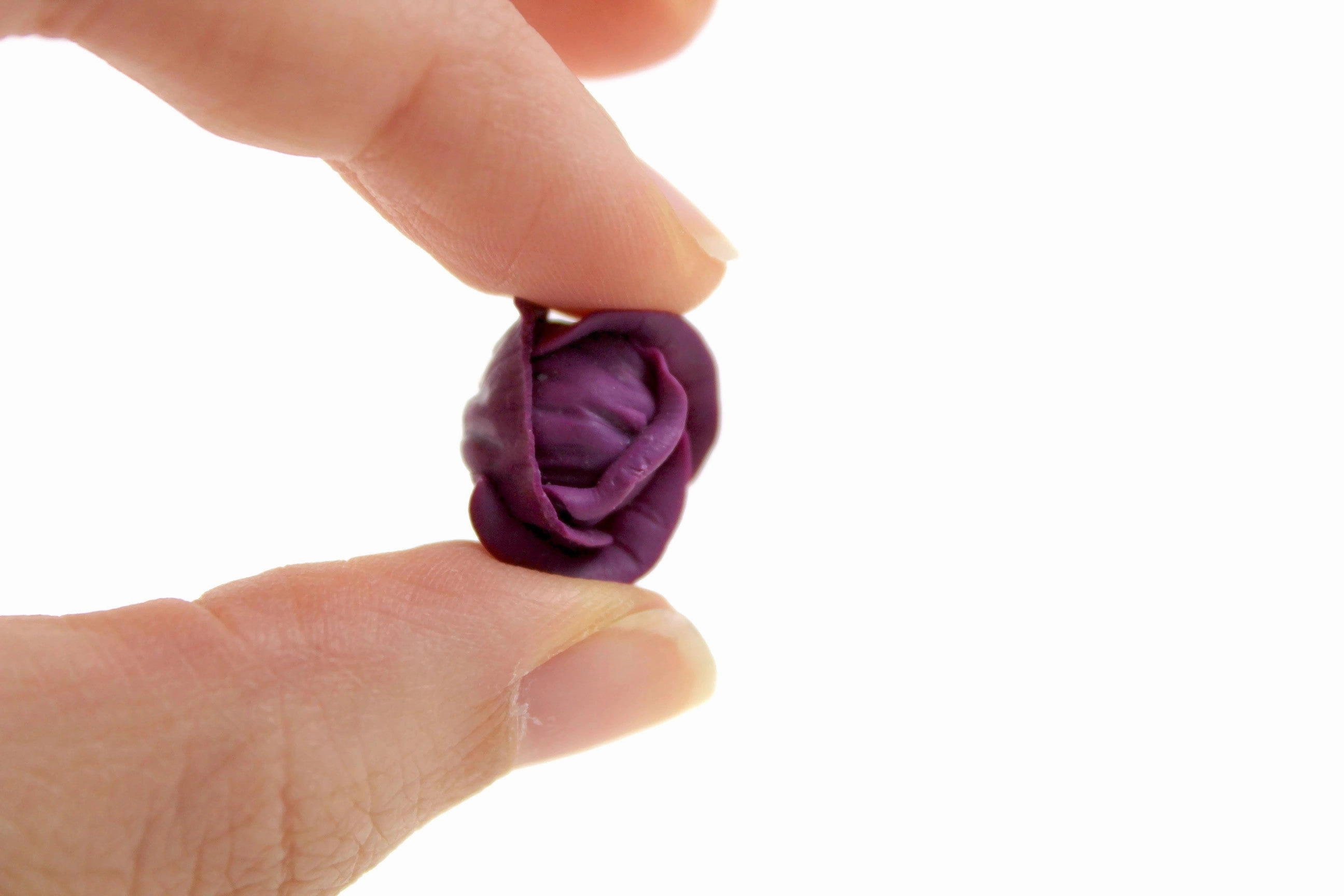Vintage 1:12 Miniature Dollhouse Head of Purple Cabbage