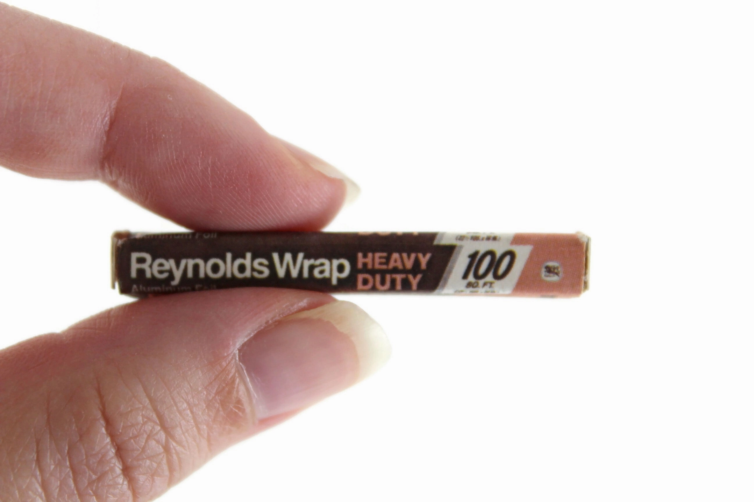 Vintage 1:12 Miniature Dollhouse Heavy Duty Reynold's Wrap Aluminum Foil