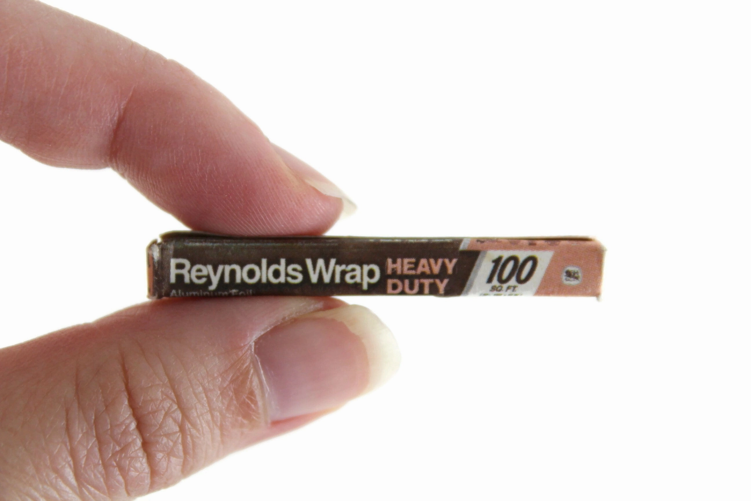 Vintage 1:12 Miniature Dollhouse Heavy Duty Reynold's Wrap Aluminum Foil