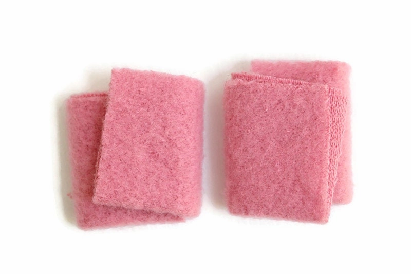 Vintage 1:12 Miniature Dollhouse Pink Floral Towel Set