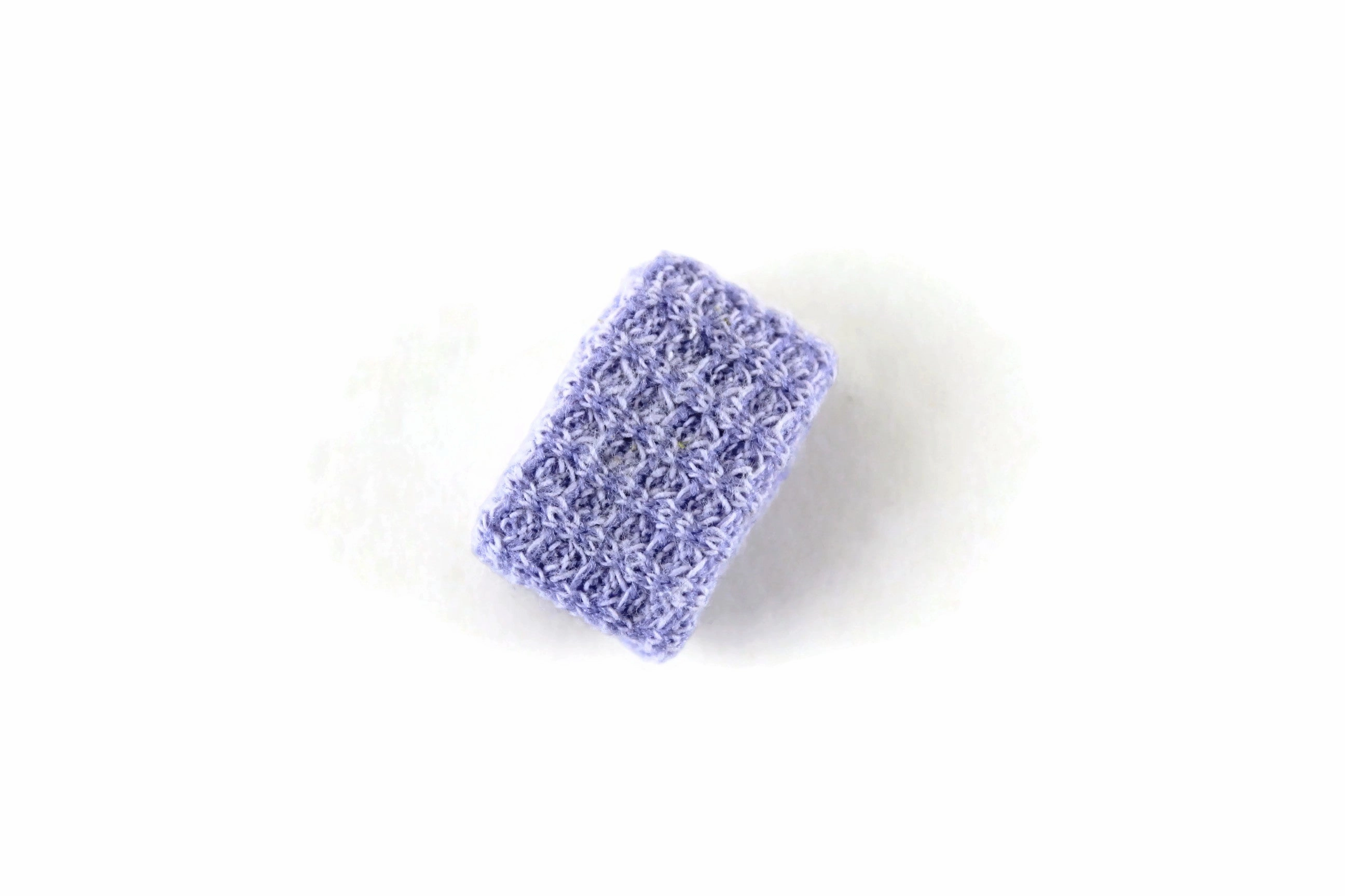 Vintage 1:12 Miniature Dollhouse Purple Bath Towel