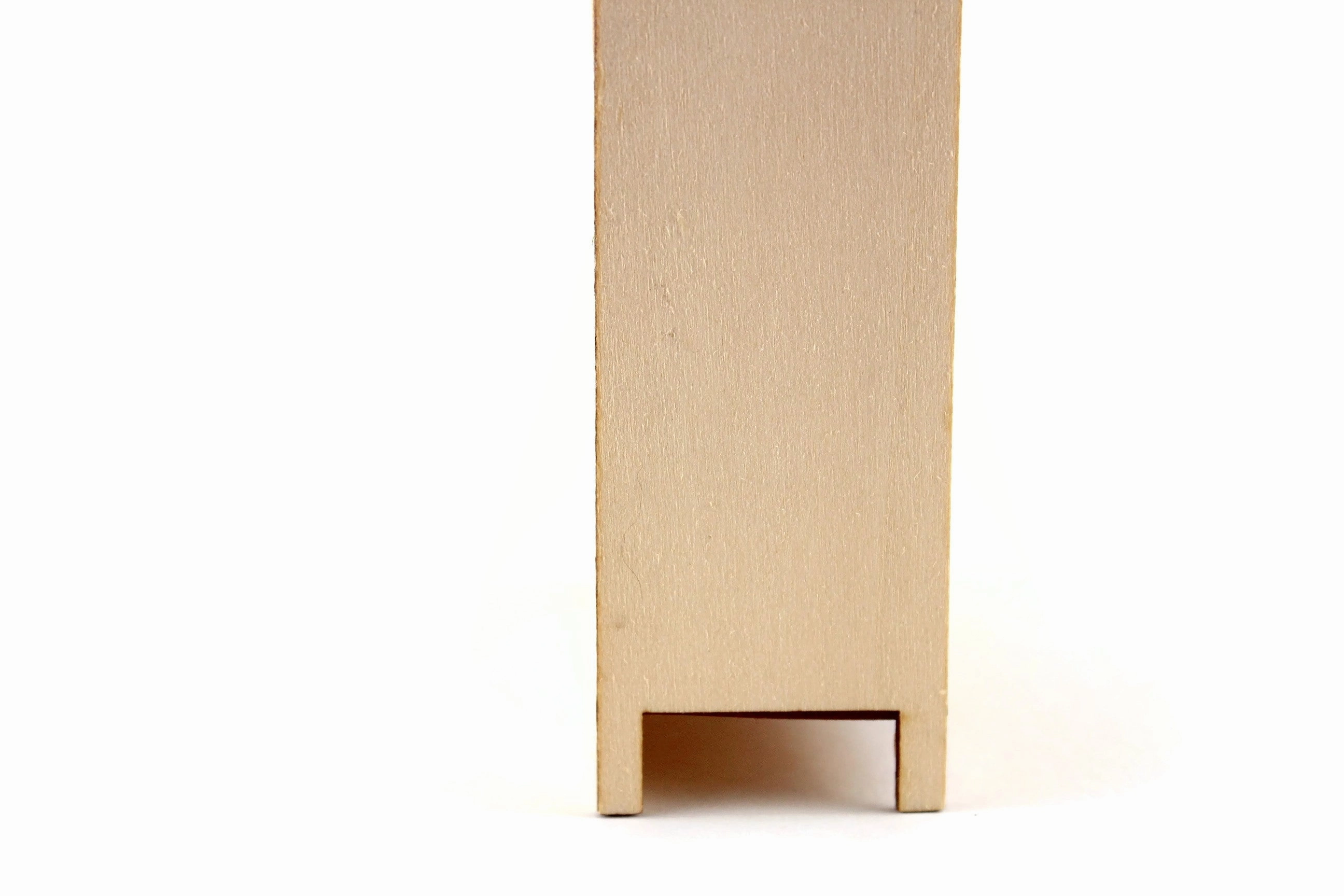 Vintage 1:12 Miniature Dollhouse Wooden Shelf, Bookshelf or Bookcase