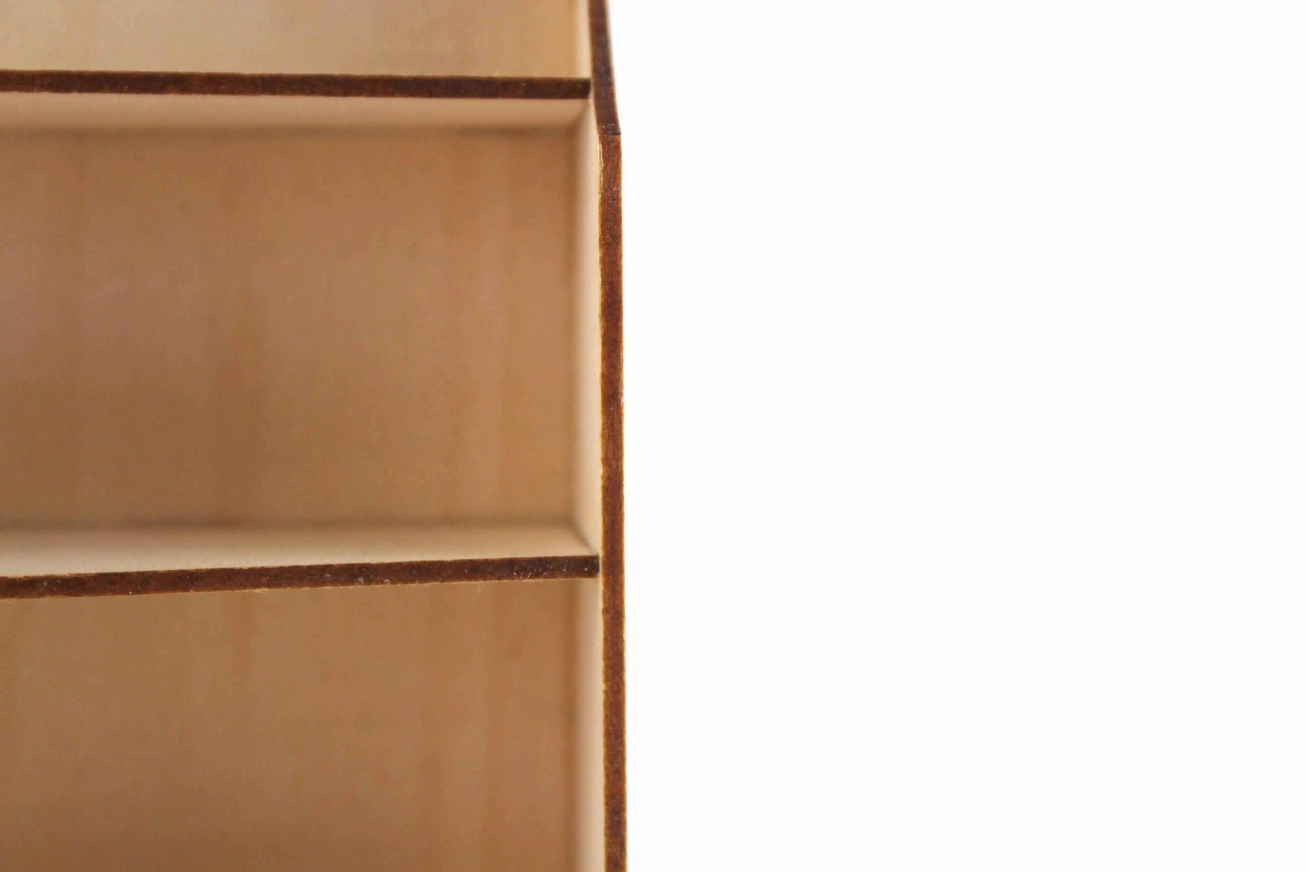 Vintage 1:12 Miniature Dollhouse Wooden Shelf, Bookshelf or Bookcase