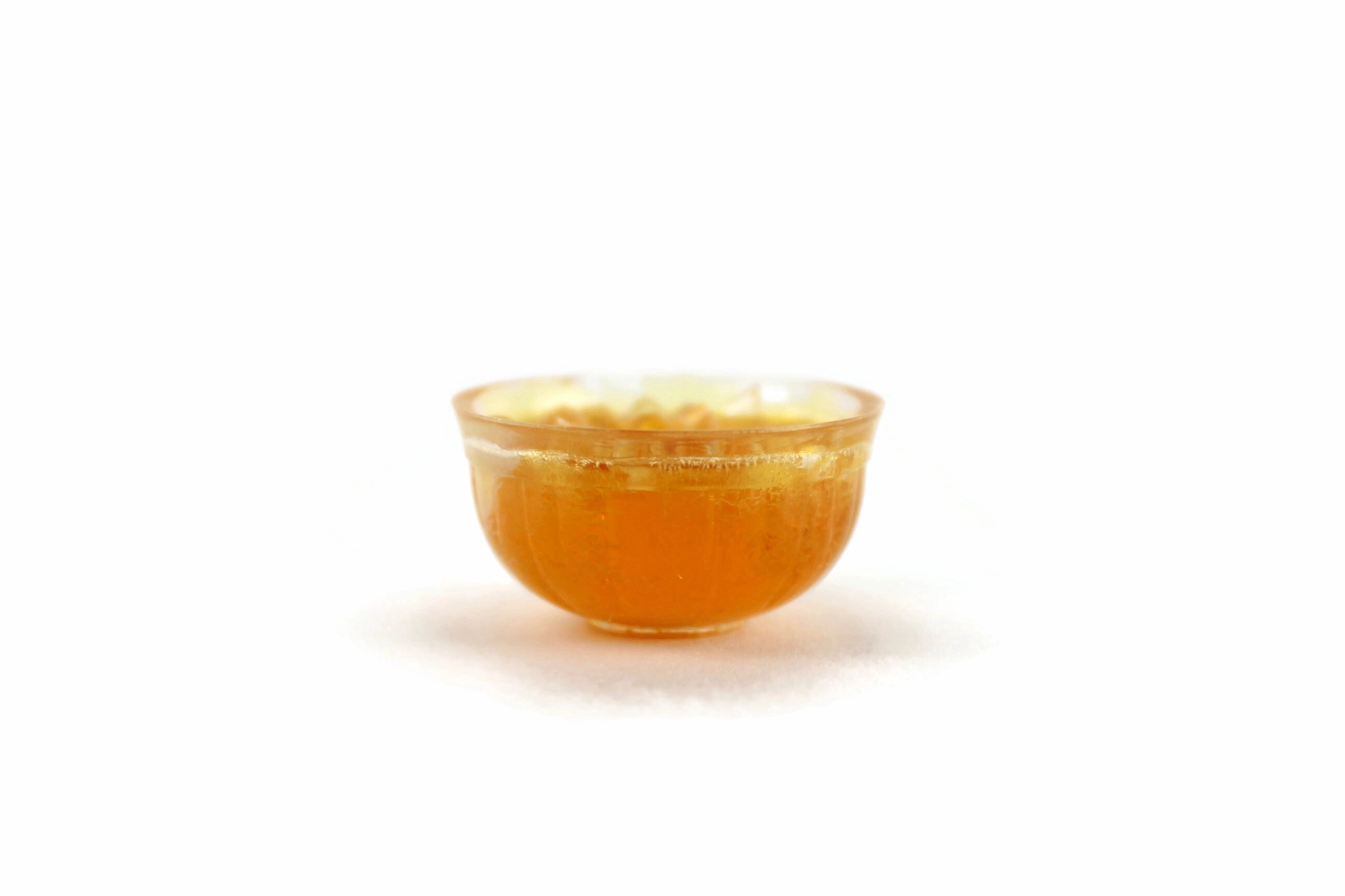 Vintage 1:12 Miniature Dollhouse Yellow Punch Bowl Set