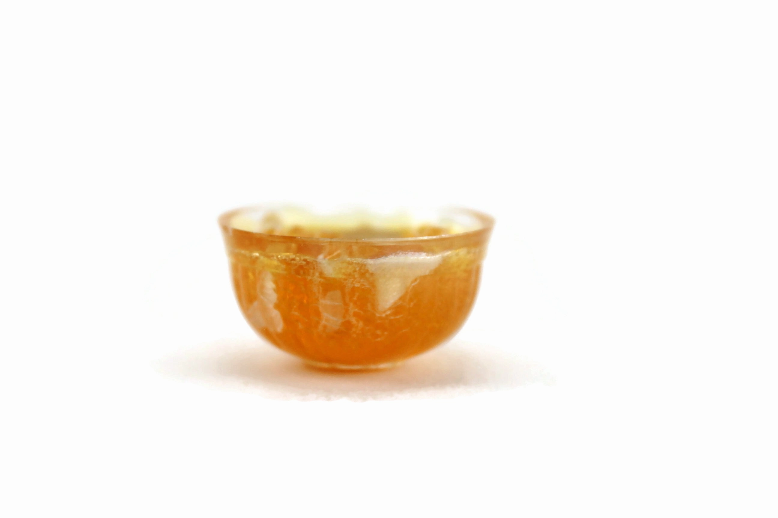 Vintage 1:12 Miniature Dollhouse Yellow Punch Bowl Set