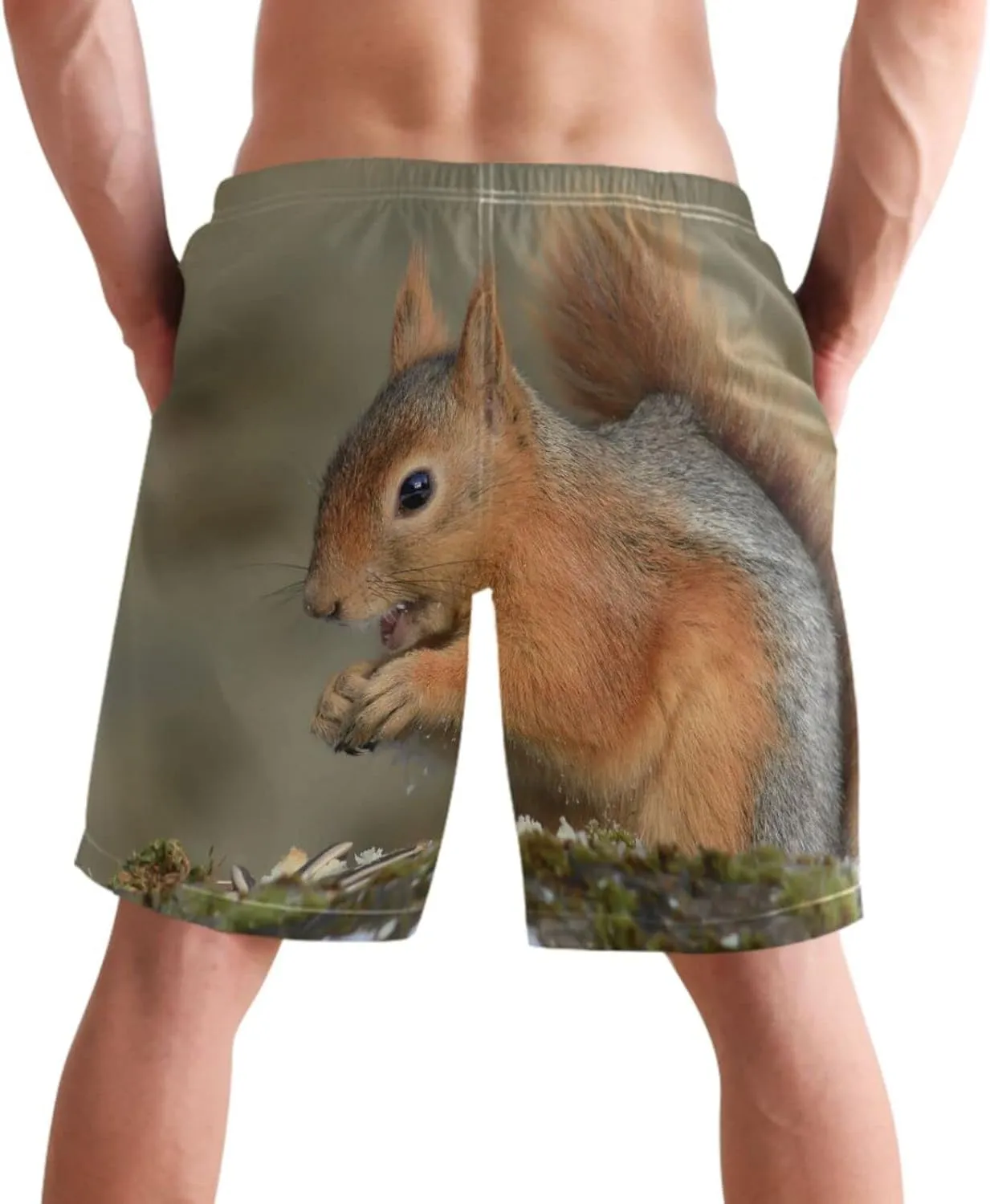 visesunny Cool Mens Novelty Swim Trunks Quick Dry Summer Board Beach Shorts with Mesh Lining and Pockets