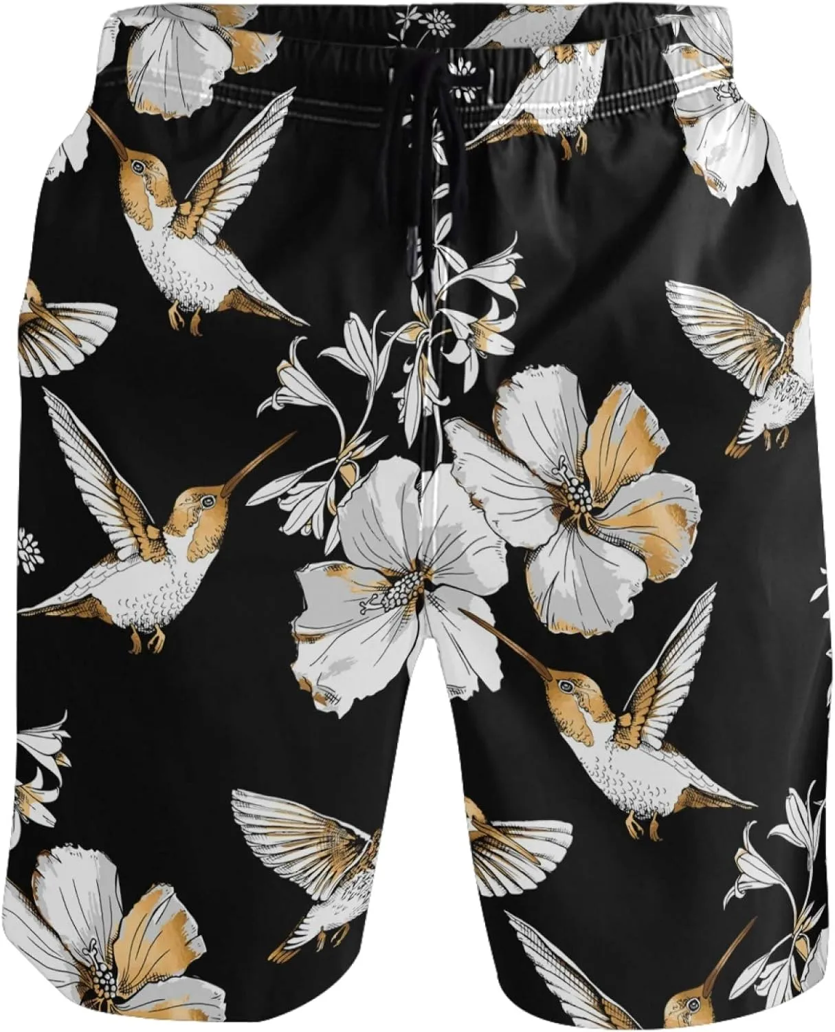visesunny Fashion Funny Style Men's Beach Shorts Swim Trunks Quick Dry Casual Polyester Swim Shorts with Pockets S-XXL