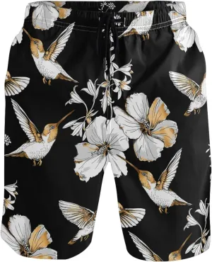 visesunny Fashion Funny Style Men's Beach Shorts Swim Trunks Quick Dry Casual Polyester Swim Shorts with Pockets S-XXL