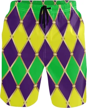 visesunny Fashion Men's Novelty Swim Trunks Quick Dry Swimwear Summer Beach Sports Board Shorts Floral Bathing Suit