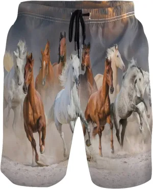 visesunny Men's Novelty Beach Shorts Quick Dry Swimwear Sports Running Swim Board Shorts Bathing Suits
