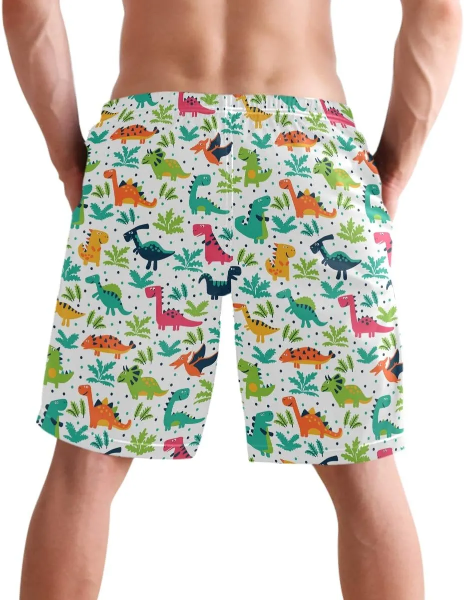 visesunny New Summer Men's Swim Trunks Quick Dry Bathing Suits Holiday Beach Short Casual Board Shorts