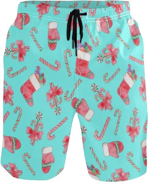 visesunny New Summer Men's Swim Trunks Quick Dry Bathing Suits Holiday Beach Short Casual Board Shorts