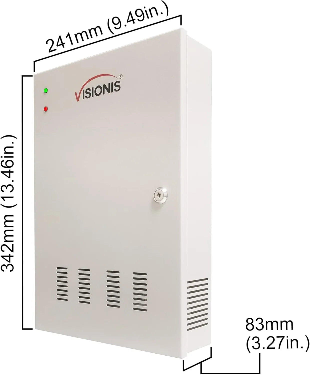 Visionis FPC-6134 Two Doors Access Control For In Swing Door Electric 600lbs Mag Lock Time Attendance TCP/IP Wiegand Controller Box, Black Indoor/Outdoor Card Reader, Software   20,000 Users Kit