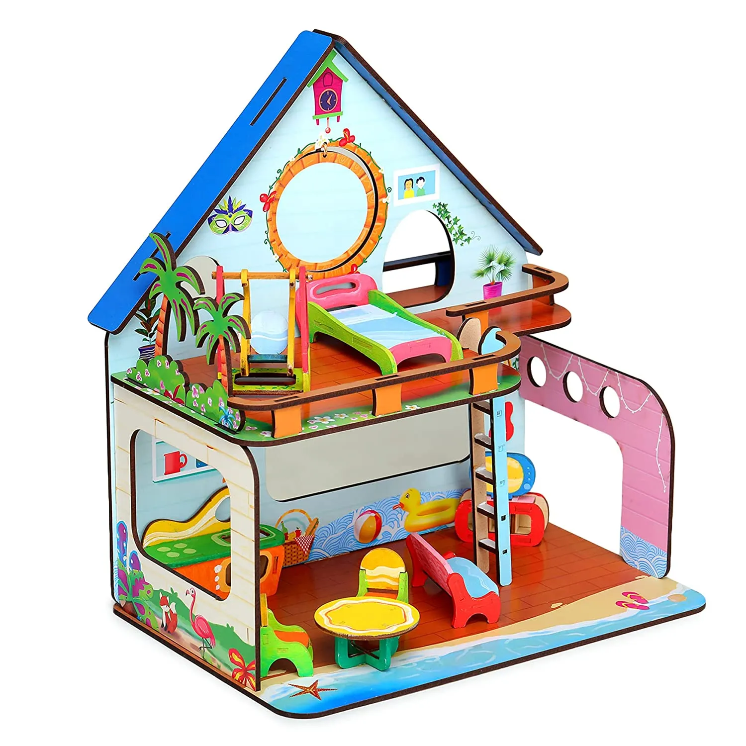 Webby Beachvilla The Weekend Escape Wooden Doll House