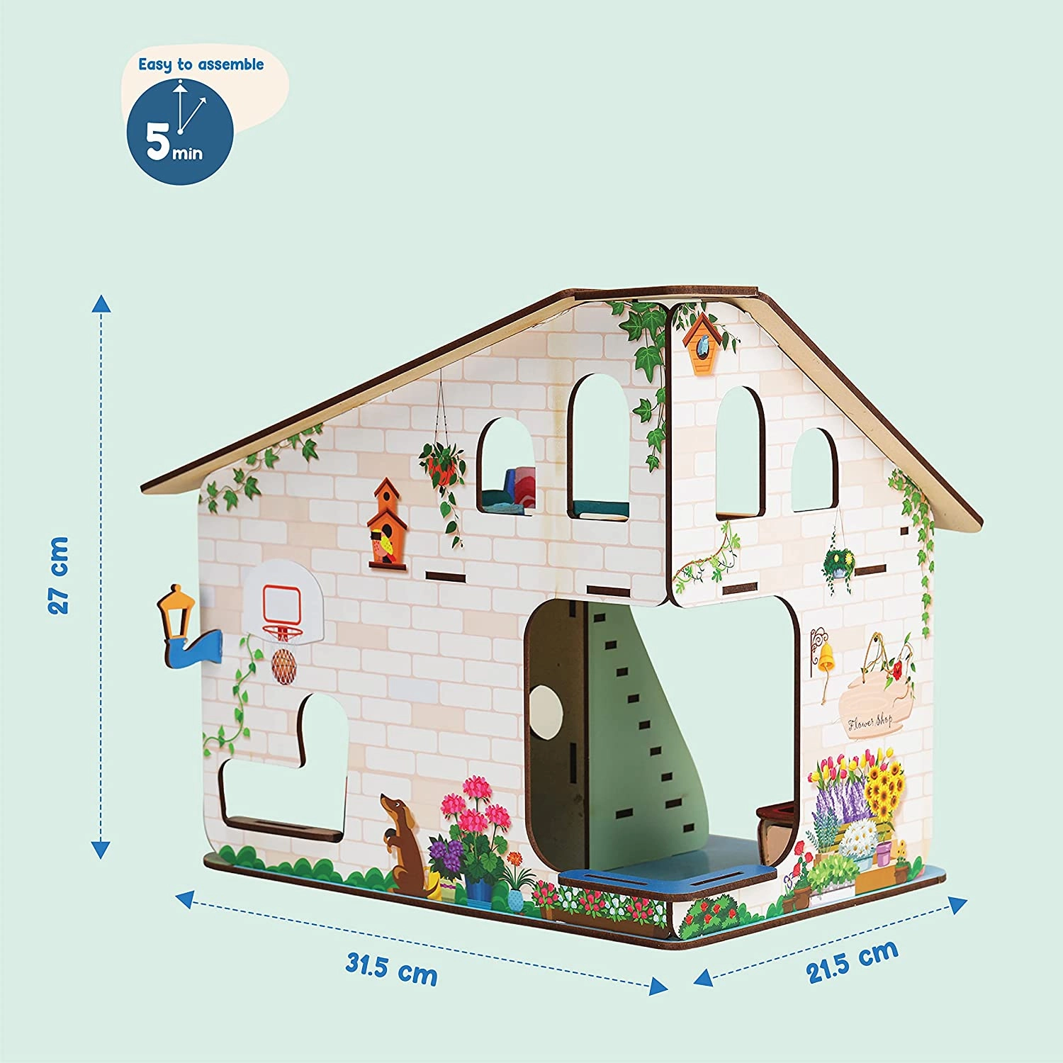 Webby Bloomvilla A Florists Home Wooden Doll House