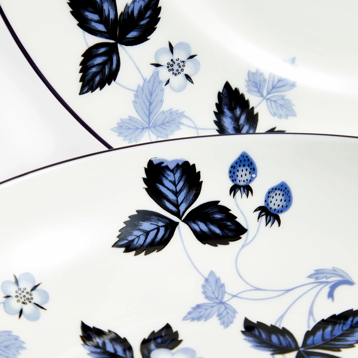Wedgwood Wild Strawberry Inky Blue Dinnerware Set, 4 Pieces