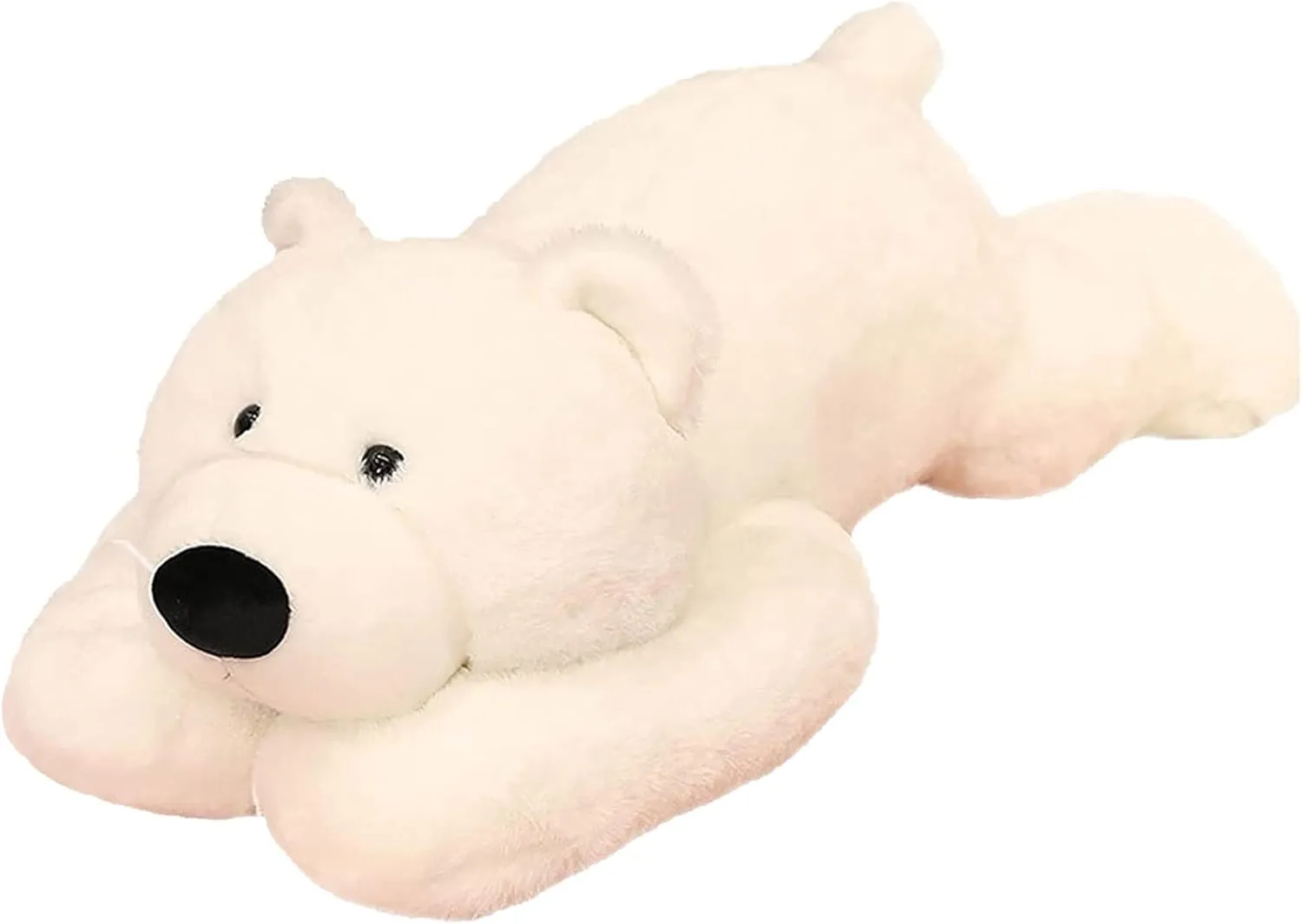 Weighted Stuffed Animals, Polar Bear Stuffed Animal Toy White Bear Weighted Plush Animals Throw Pillow Gifts for Boys Girls, 11.8 inch