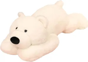 Weighted Stuffed Animals, Polar Bear Stuffed Animal Toy White Bear Weighted Plush Animals Throw Pillow Gifts for Boys Girls, 11.8 inch