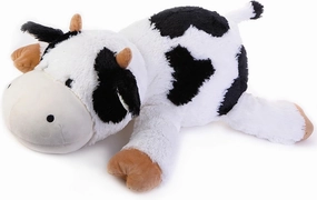 Weighted Cow 25" 4.2lb Stuffed Animals Weighted Plush Toy Doll Cute Cow Pillows Dolls Plushies for Boys and Girls Gifts for Kids & Adults,(White & Black) (Cow)