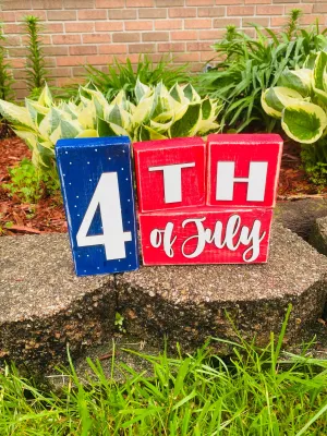 Wholesale 4th of July blocks