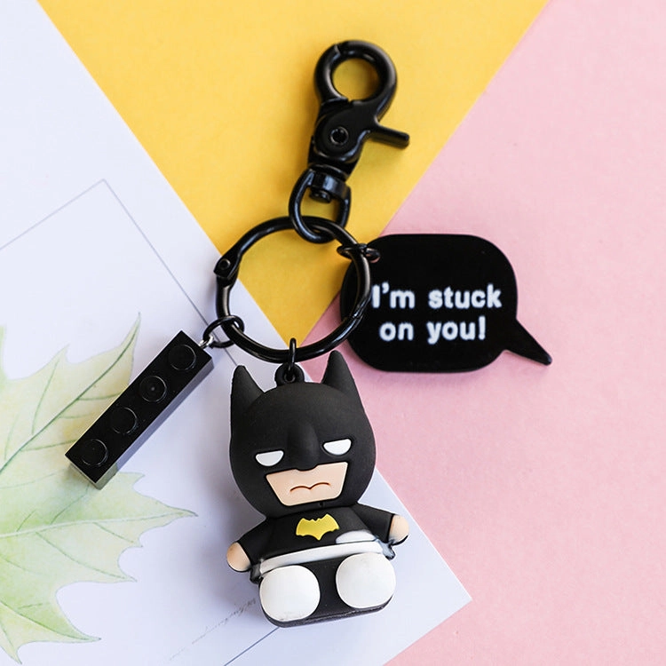 Wholesale Cartoon Silicone Building Blocks Keychain (M) JDC-KC-XiangYi004