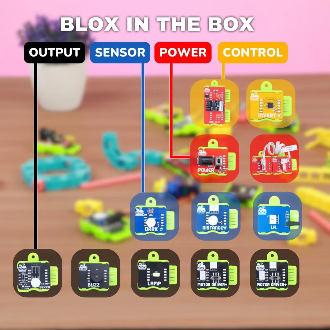 WitBlox IOT Robotic Science Kit 101  projects 137 Parts