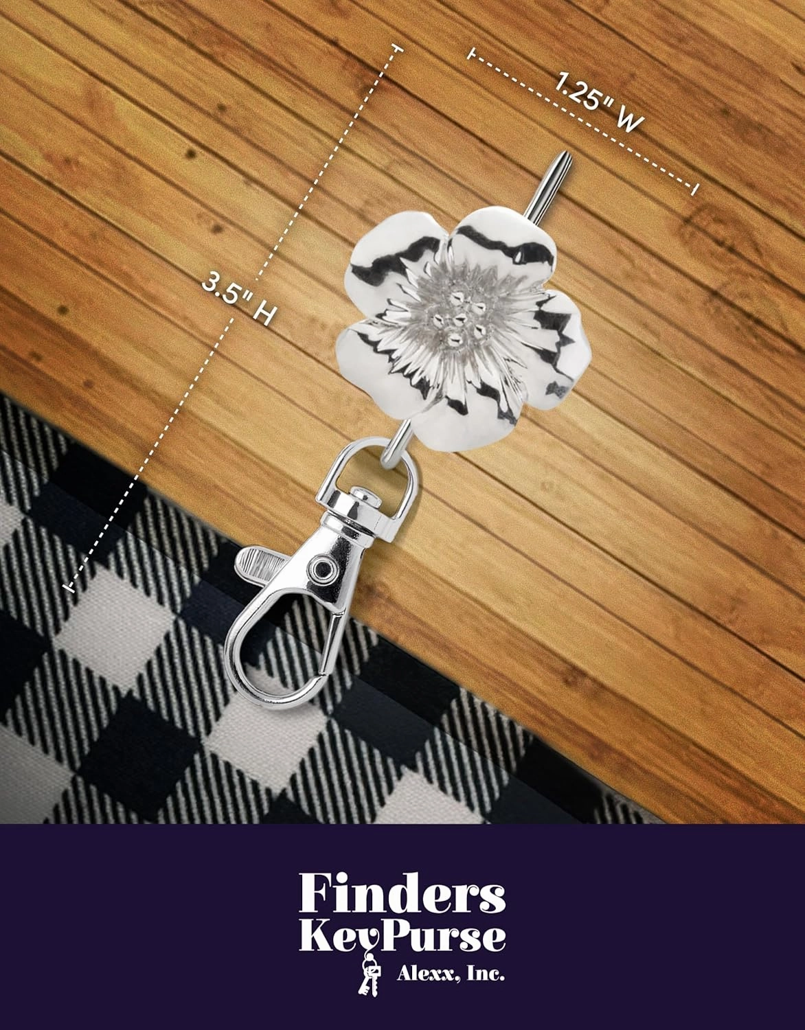 Women’s Bag Charm Key Finder, Car Keychain Hook, Cute Purse Organizer & Tote Bag Accessories, Gifts for Mom - Original