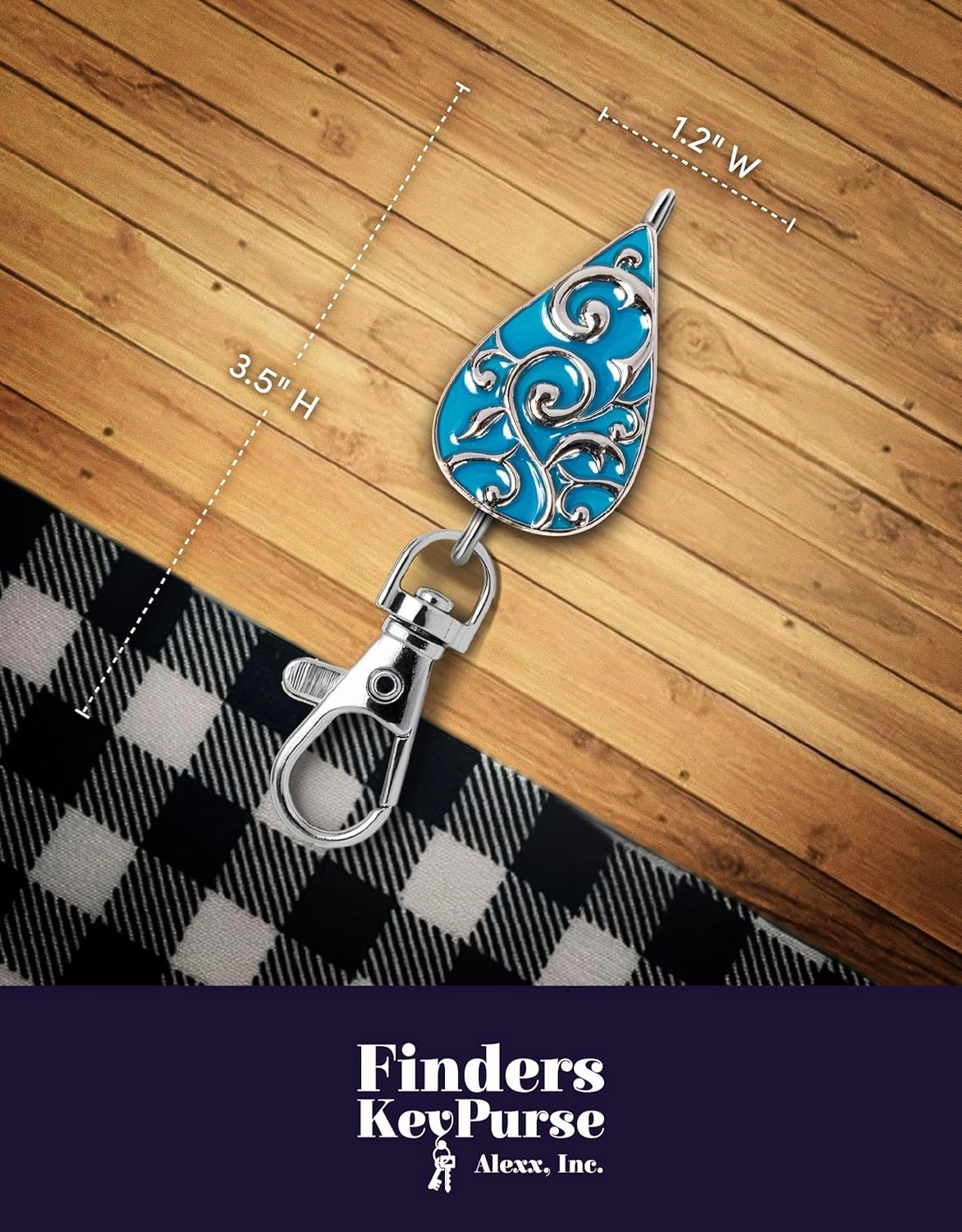 Women’s Bag Charm Key Finder, Car Keychain Hook, Cute Purse Organizer & Tote Bag Accessories, Gifts for Mom - Original