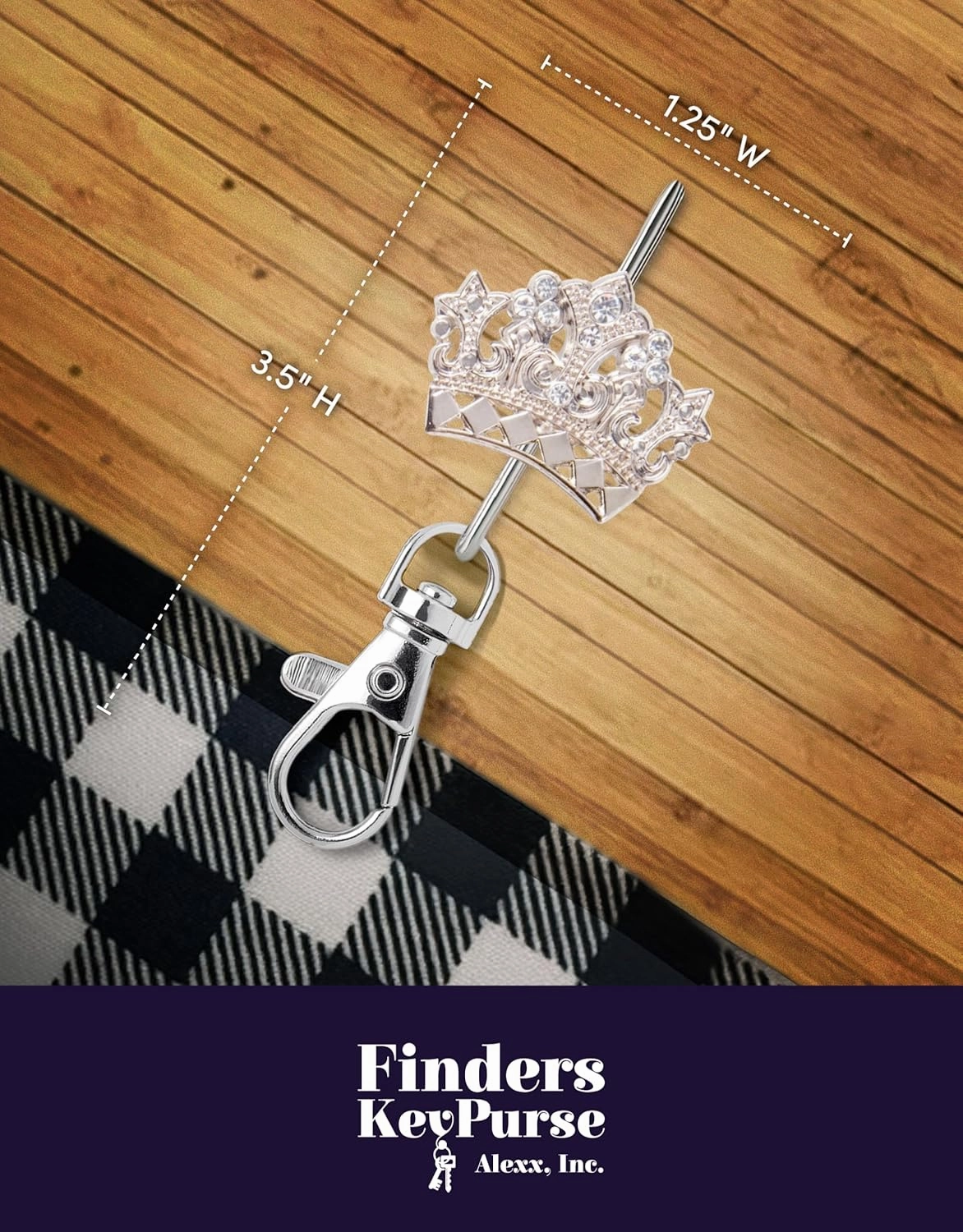 Women’s Bag Charm Key Finder, Car Keychain Hook, Cute Purse Organizer & Tote Bag Accessories, Gifts for Mom - Original