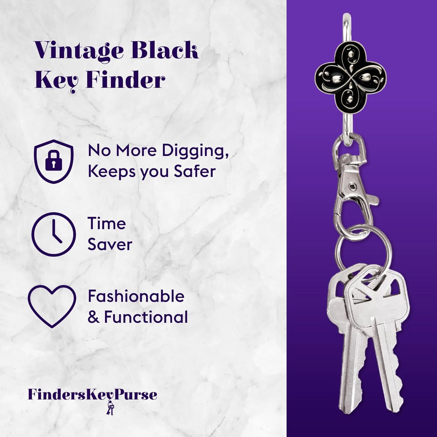 Women’s Bag Charm Key Finder, Car Keychain Hook, Cute Purse Organizer & Tote Bag Accessories, Gifts for Mom - Slim Pickings