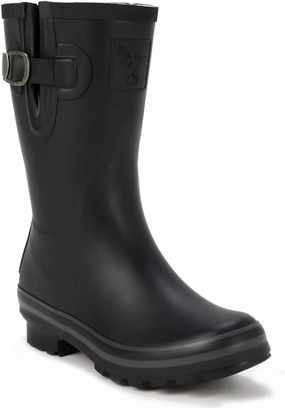 Women's Rain Boot Waterproof Mid-Calf Boots Cute Printing Rainbow Rain Boots Wellies Rain Shoes UK Brand