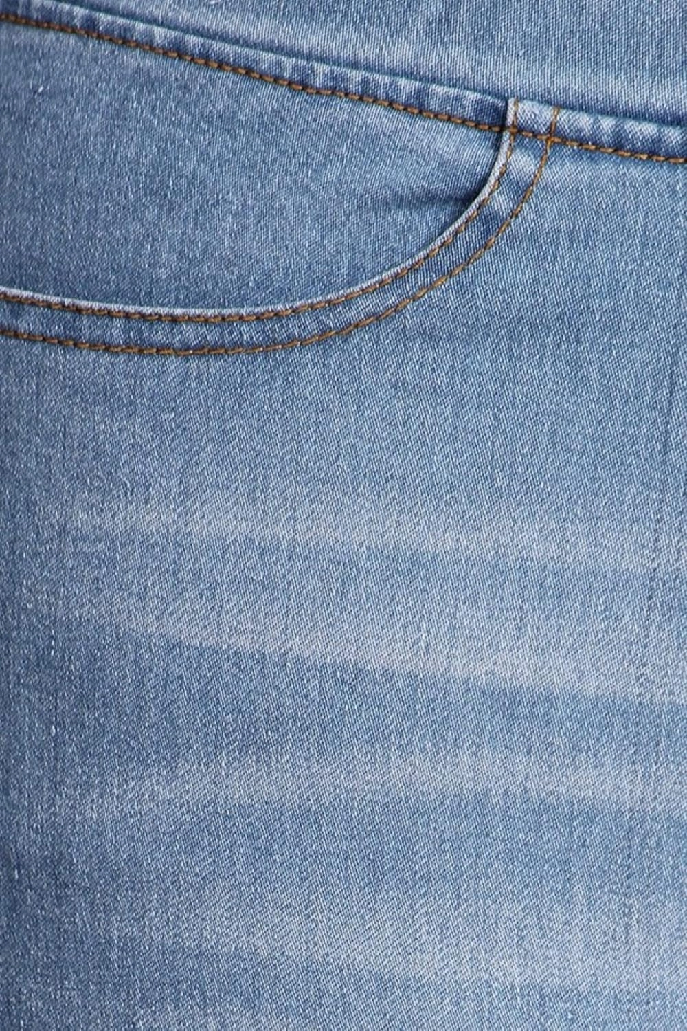 Women's Skinny Jeans Elastic Waist Pull On Jeggings Denim Pants with Pockets Regular - Plus Size