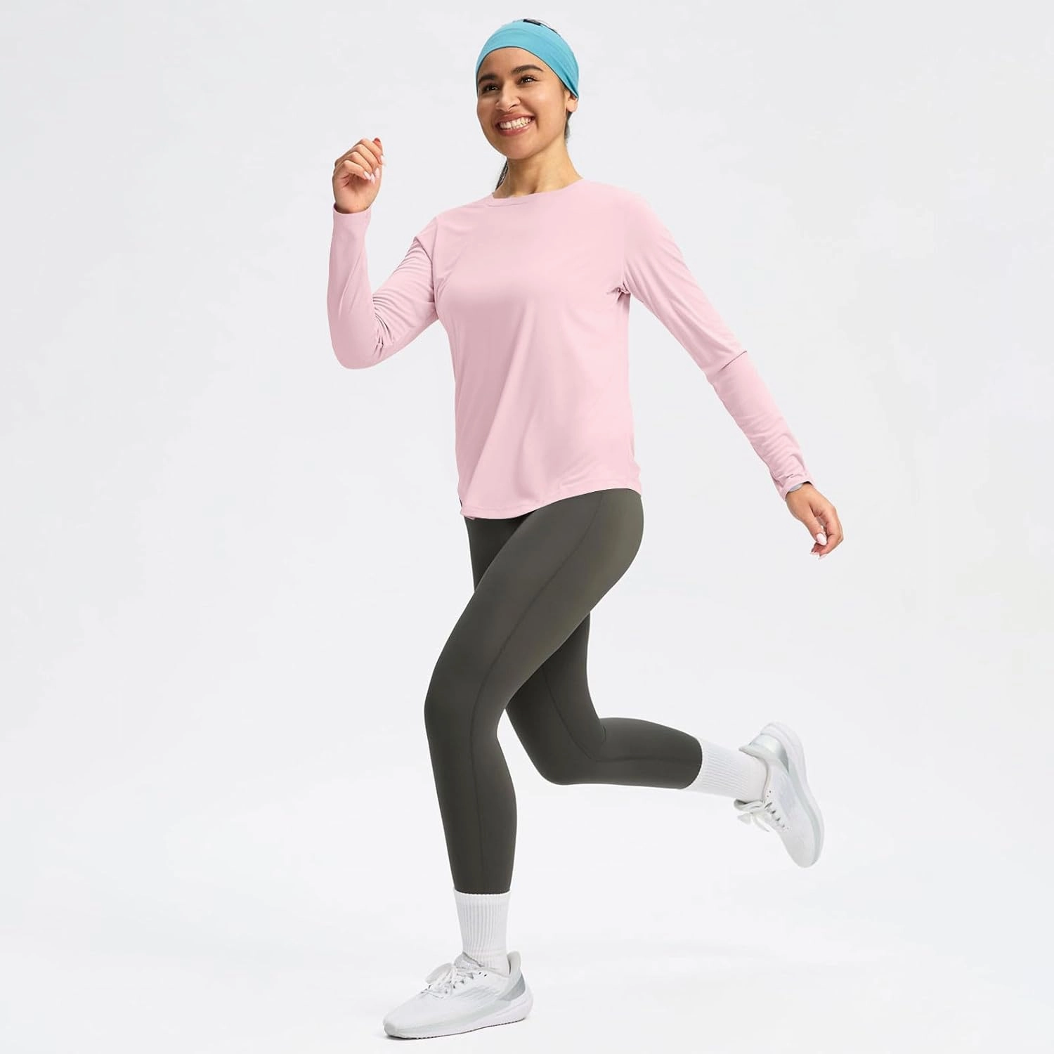 Women's Sun Shirts UPF 50  UV Protection Rash Guard Long Sleeve Swim Shirt Quick Dry Lightweight Workout Tops