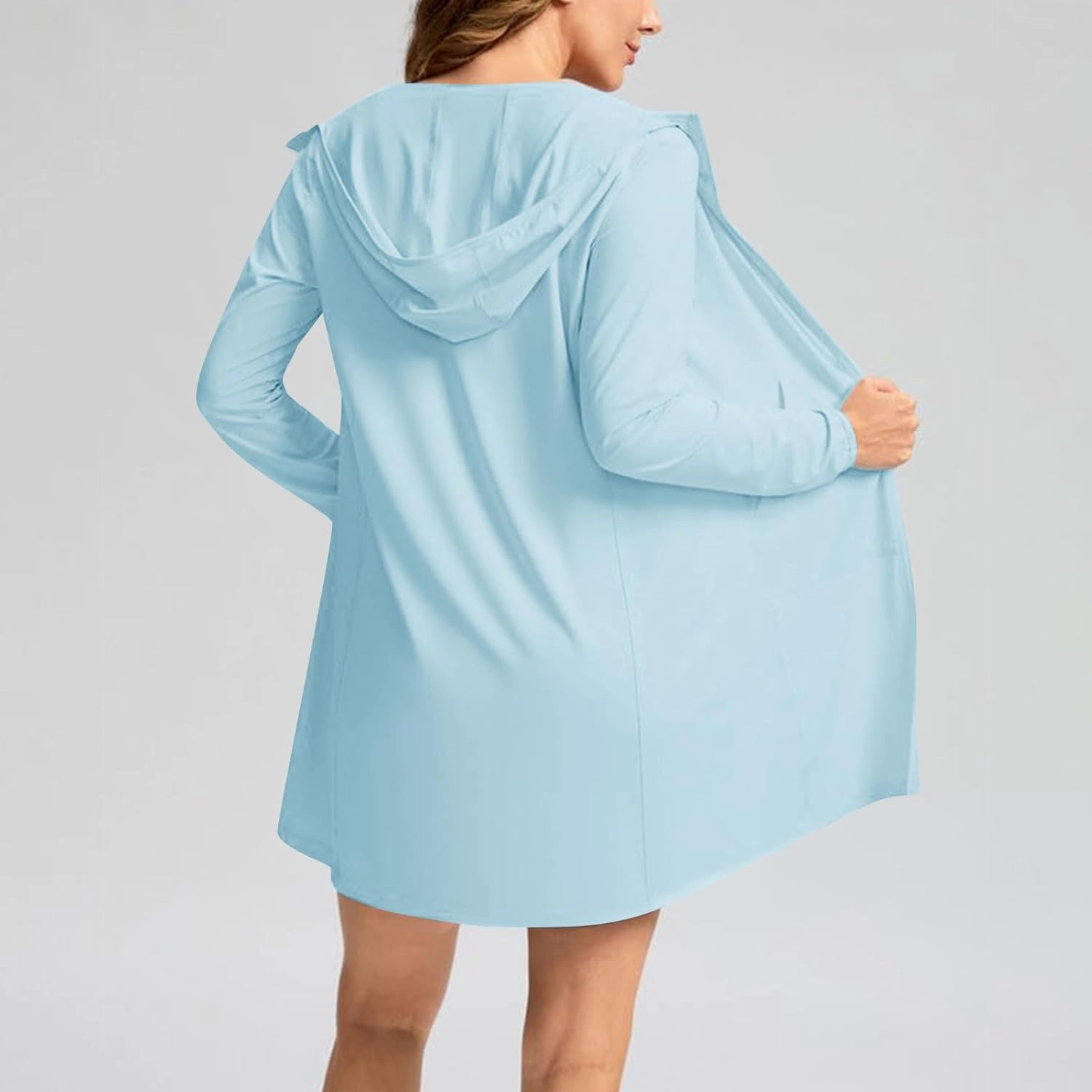 Women's UPF 50  Sun Protection Shirts SPF Jacket UV Cooling Hoodie Long Sleeve Summer Clothing for Outdoor Hiking