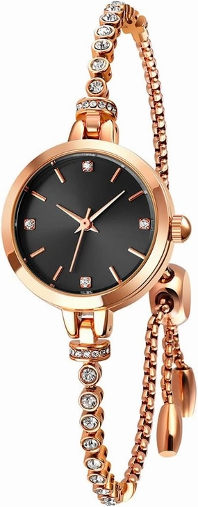 Women's Watch Classic Fashion Daily Dress Waterproof Stainless Steel Watch with Japanese Movement Red Quartz Watch Bracelet watches (red) (gold) (black)