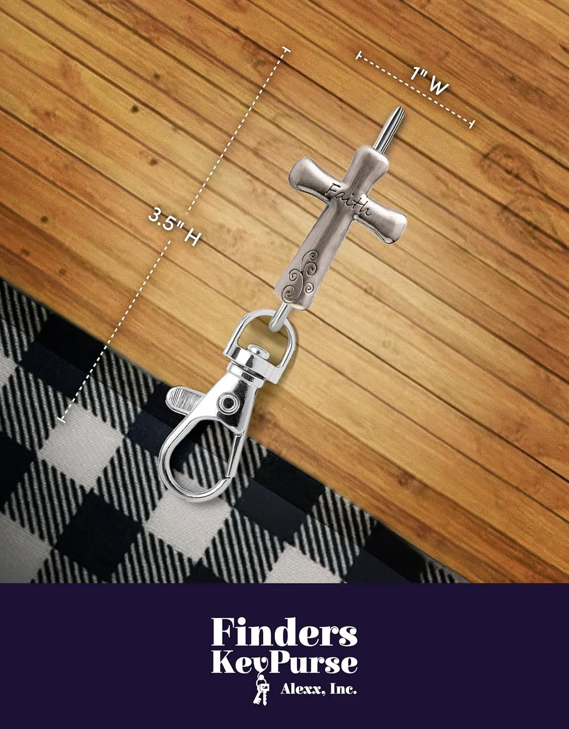Women’s Bag Charm Key Finder, Car Keychain Hook, Cute Purse Organizer & Tote Bag Accessories, Gifts for Mom - Original