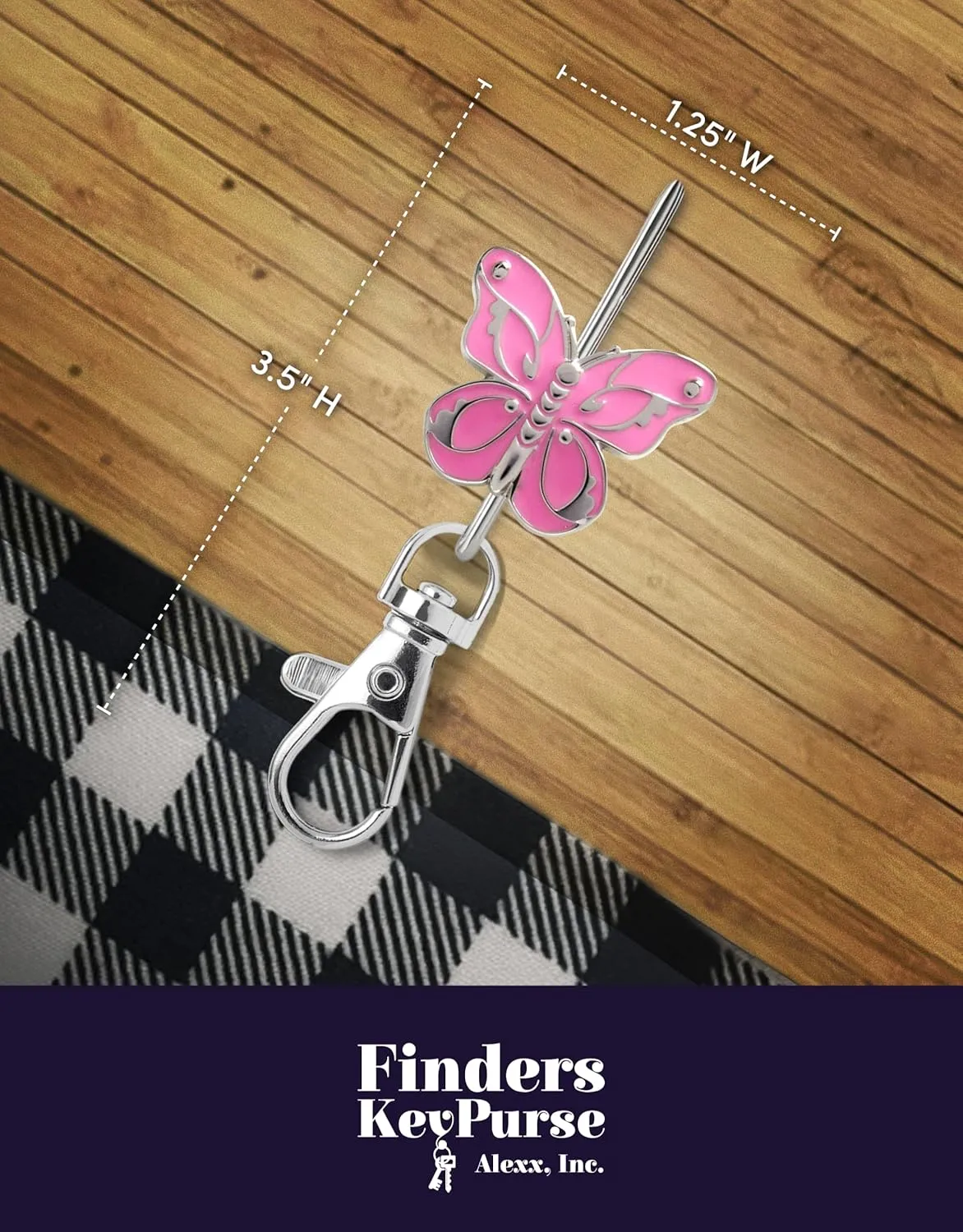 Women’s Bag Charm Key Finder, Car Keychain Hook, Cute Purse Organizer & Tote Bag Accessories, Gifts for Mom - Slim Pickings