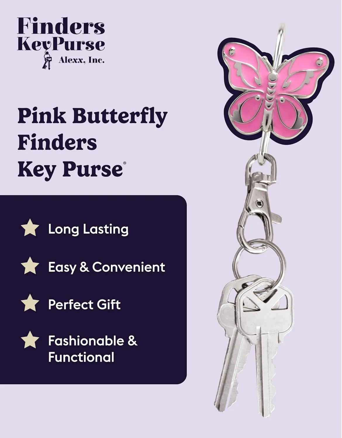 Women’s Bag Charm Key Finder, Car Keychain Hook, Cute Purse Organizer & Tote Bag Accessories, Gifts for Mom - Slim Pickings