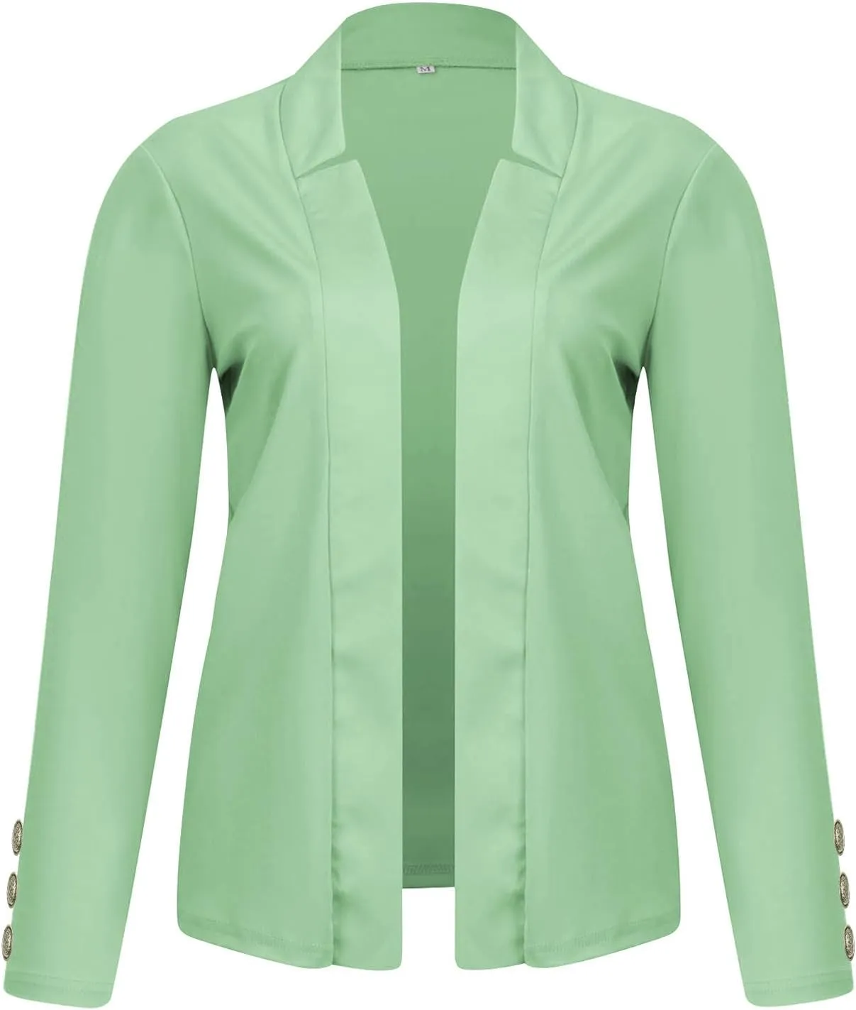 Women's Shawl Blazer Suit Jacket Solid Color Casual Fashion Long Sleeved Open Front Cardigan Jacket Coat Tops