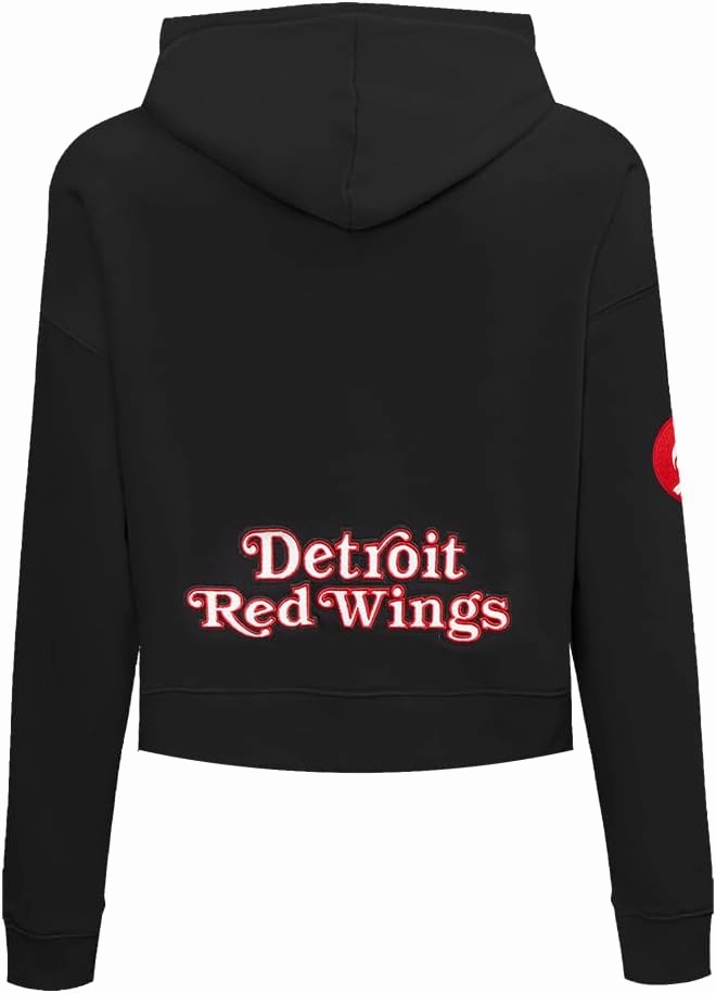 Womens NHL Classic Chenille Cropped Pullover Hoodie