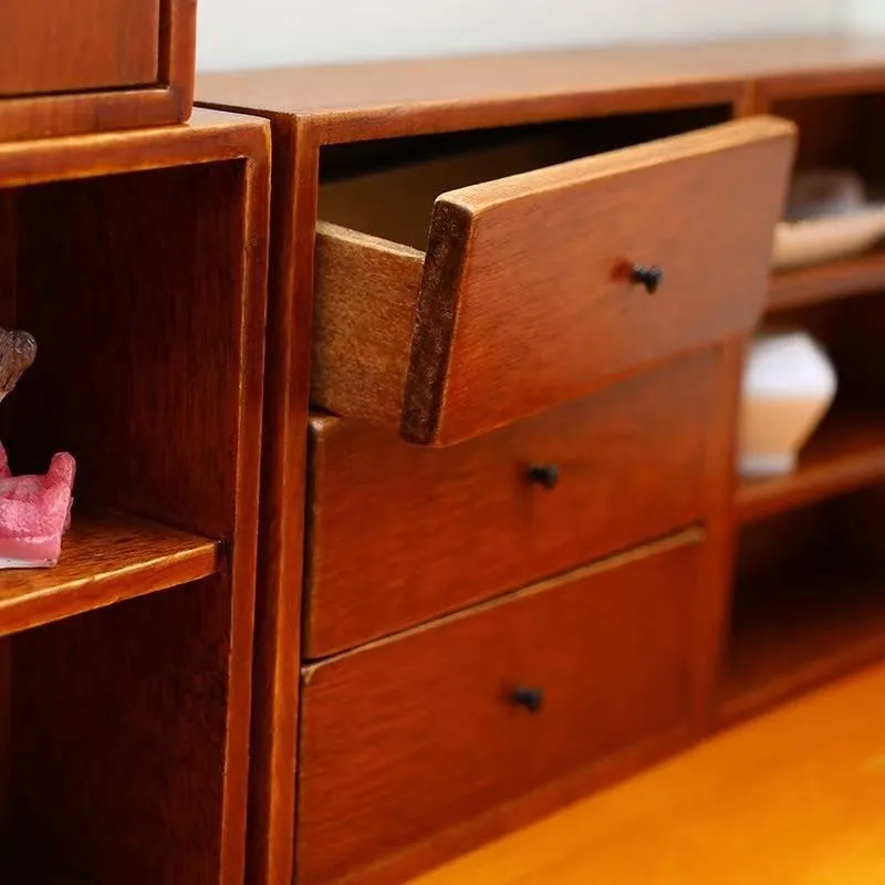 Wooden Miniature Cabinet Set | 1:12 Scale